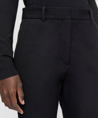 JOSEPH 【FOUNDATIONS】ギャバジンストレッチ フィットフレアートラウザーズ Black