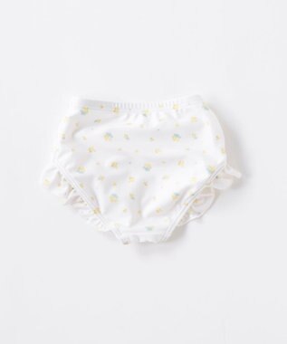 OP／FILA 【marie claire ENFANTS】シャーリングセパレート水着 ホワイト