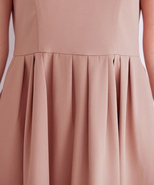 Tiaclasse 【洗える】タックフレアワンピース ピンク