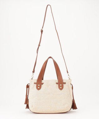 LA BAGAGERIE サイドタッセルサマートート　Mサイズ アイボリー