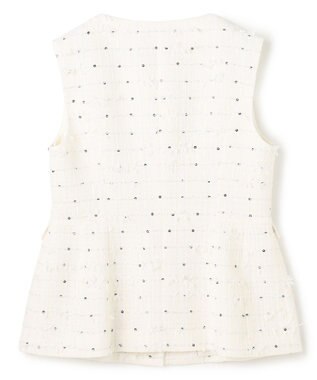 TOCCA 【八木アリサさん着用】【消臭】FLOWER HIDE AND SEEK ジレ アイボリー系