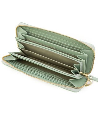 LANVIN en Bleu マゼンダ　長財布ラウンドファスナー グリーン