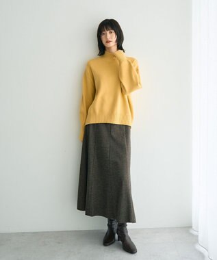 YECCA VECCA ワイドリブニット Yellow