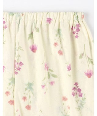 Wing パジャマ 長袖 長ズボン 綿混(本体) ジャカード天竺素材 レディース EP8073 ウイング／ワコール クリーム