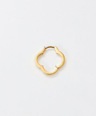 Phoebe 【金属アレルギー対応】フラワーワンタッチフープピアス　ゴールド/サージカルステンレス（片耳） ゴールド