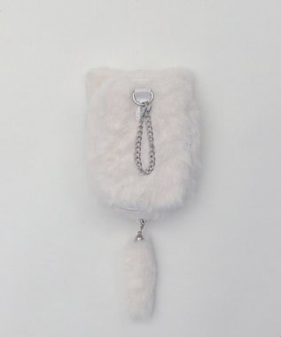 WEGO 【痛バ＆推し活グッズ】なりきりネコぬいポーチ ホワイト