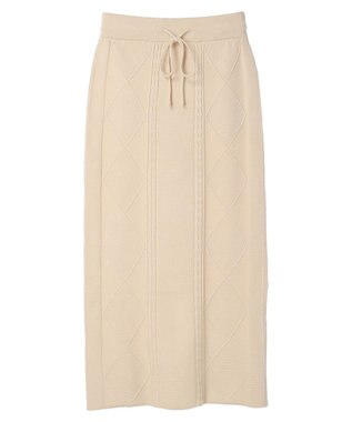 Green Parks ケーブルニットスカート Ivory