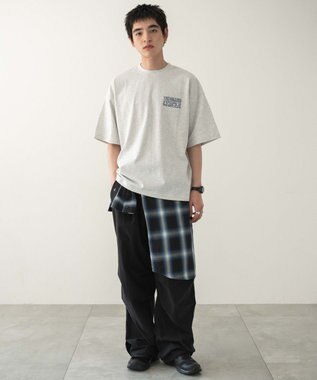 WEGO 【ユニセックス着用ITEM/MLサイズ展開】別注NEWJACKグラフィックT（SS） アッシュグレー