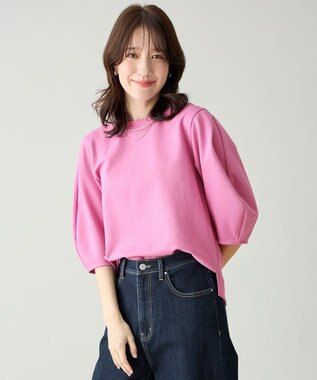 ANY ダンボールコクーンスリーブプルオーバー ベリーピンク