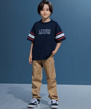 J.PRESS KIDS 【100-130cm】ビックシルエット ロゴＴシャツ ネイビー系