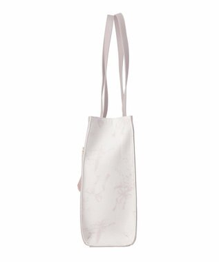 Maison de FLEUR すずらんプリントスクエアトートバッグ Grayish Pink