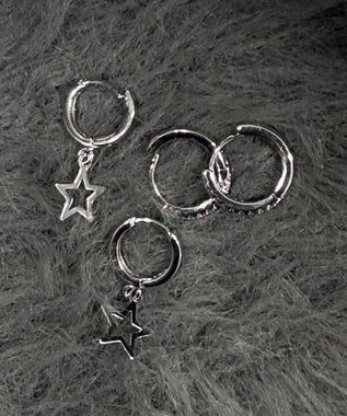 WEGO L4Pモチーフリングピアス 柄1