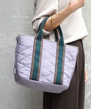 FOLNA RD ダイヤキルティング 2WAYトートバッグ グレー