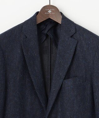 JOSEPH ABBOUD 【JAPANファブリック/ジャージー素材/軽量】ムリネラッセルブレザー ネイビー系