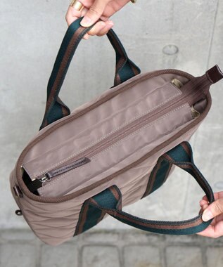 FOLNA RD ダイヤキルティング 2WAYトートバッグ グレー