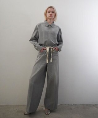 GRACE CONTINENTAL 10ozムラ糸デニムパンツ グレー