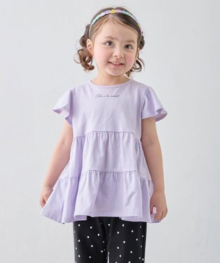 ANY KIDS 【綿100%/接触冷感】ひんやり ティアードチュニック