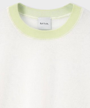 Paul Smith 【洗える】シアー 半袖 ニット ホワイト