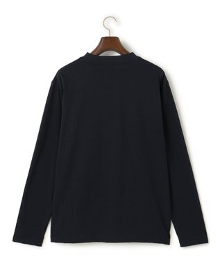 J.PRESS MEN ヴァーティカルケーブル ロングスリーブTシャツ ネイビー系