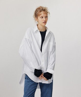 LENO OXFORD SHIRTS《UNISEX》オーバーサイズレギュラーカラーシャツ