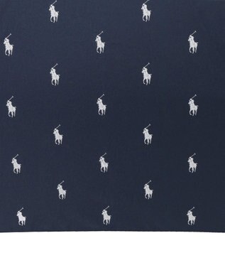 MOONBAT 【WEB限定】POLO RALPH LAUREN（ポロ ラルフローレン） 折りたたみ傘 ポロポニー プリント ネイビーブルー