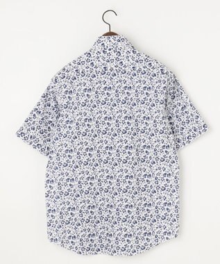 JOSEPH ABBOUD 【サスティナブル】コットンリヨセルリネンフラワープリント シャツ ネイビー系5