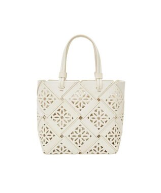 genten サスカットバスケット手提げバッグ＜S＞ シロ