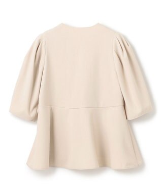 UNFILO 【VERY×UNFILOコラボ】BEAUTY MOVE ペプラムブラウス アイボリー