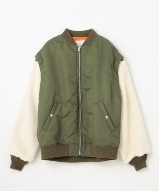 NAVE ボアスリーブ 2WAY MA-1 カーキ系