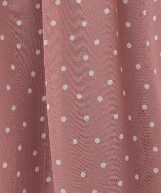 ANY SIS 【洗える】シフォンプリント ブラウス スモーキーピンクドット