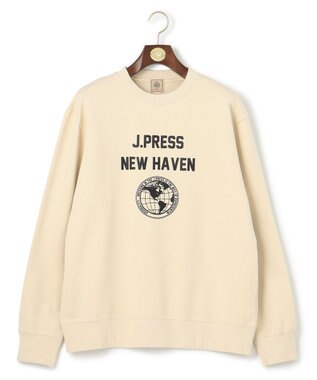 J.PRESS MEN 【WEB・一部店舗限定】フロントプリントスウェット ベージュ系