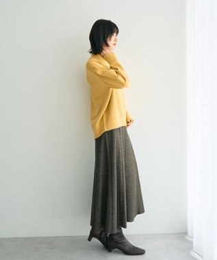 YECCA VECCA ワイドリブニット Yellow