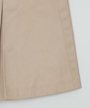 WEGO ベルト付チノプリーツスカパン ベージュ