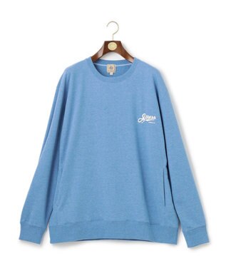 J.PRESS MEN 【KING SIZE】インレージャージー ロゴトレーナー サックスブルー系