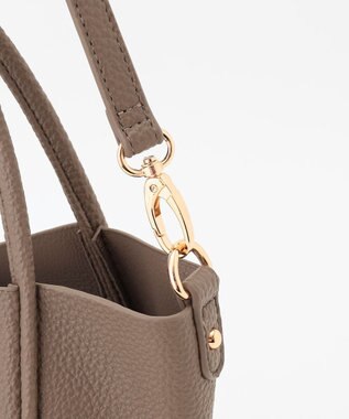 LA BAGAGERIE 【maison vert】 【軽量・ミニポーチ付き】２WAYトート ダークグレー