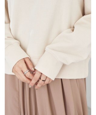 earth music&ecology ハーフＺＩＰスウェット Ivory