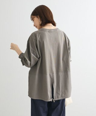 Green Parks ピグメント裾ドロストカットチュニック Gray