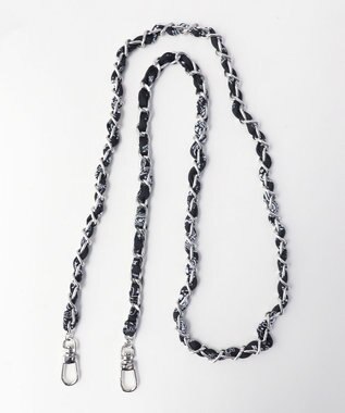 WEGO 総柄チェーンストラップ ブラック