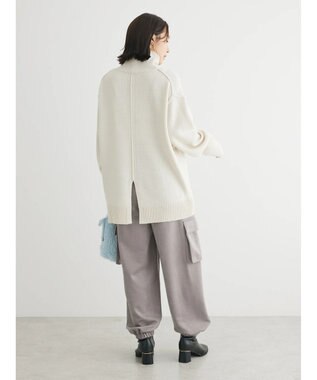 Green Parks ・Ｐｅｔｉｔ　Ｆｌｅｕｒ　タートルバックスリットニット Off White