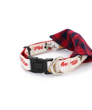 PET PARADISE ディズニー ミッキーマウス プルート  散歩柄首輪【ＳＳ】 小型犬 赤