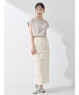 earth music&ecology フレンチＴ Beige