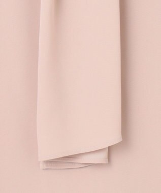 ICB 【UVケア・速乾・洗える】BackSatinAmunzen スカーフタイブラウス ヘイズピンク系