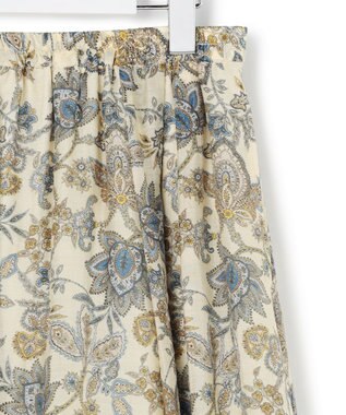 23区 S 【先行予約】Ericaキャラコ ペイズリープリント フレア スカート アイボリー系
