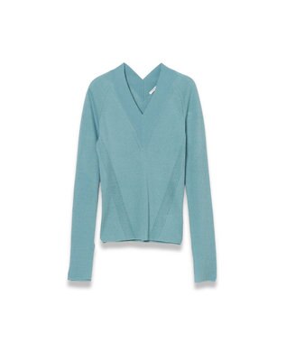 JOSEPH シアークレープ　ロングスリーブニット Chambray