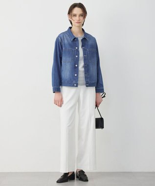 ICB 【先行予約】 ライトストレッチデニム ジャケット ブルーデニム