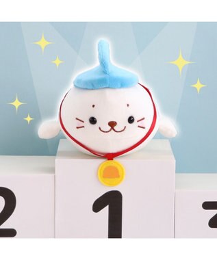 Mother garden しろたん カーリングマスコット 青色 22cm小さい ぬいぐるみ マスコット カーリング あざらし アザラシ かわいい キャラクター プレゼント ギフト マザーガーデン 青