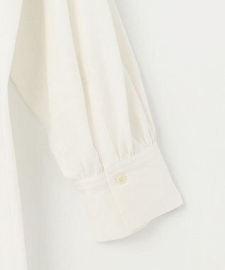 UNFILO 【GISELe 6月号掲載/洗える】リネンレーヨンバンドカラーシャツ オフ