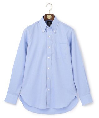 J.PRESS MEN 【PREMIUM PLEATS / 形態安定】バスケットドビーシャツ / B.D. サックスブルー系