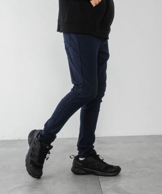 WEGO 【新色ブラックソノタは接触冷感/ユニセックス着用ITEM/ストレッチ/SMLXLサイズ展開】スキニーパンツ ネイビー