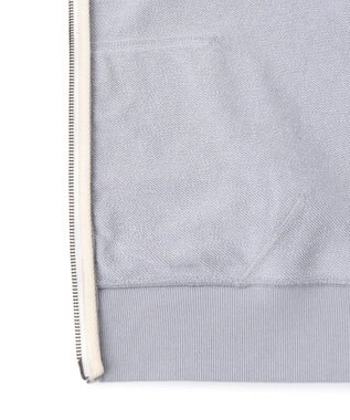 J.PRESS MEN 【WEB・一部店舗限定】バックブル裏毛フルジップパーカー ふじ色系